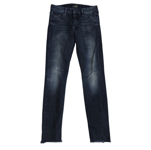 MOTHER LOOKER ANKLE FRAY IN FILM AT 11 WASH JEANS. SIZE 24. - Picture 1 of 12